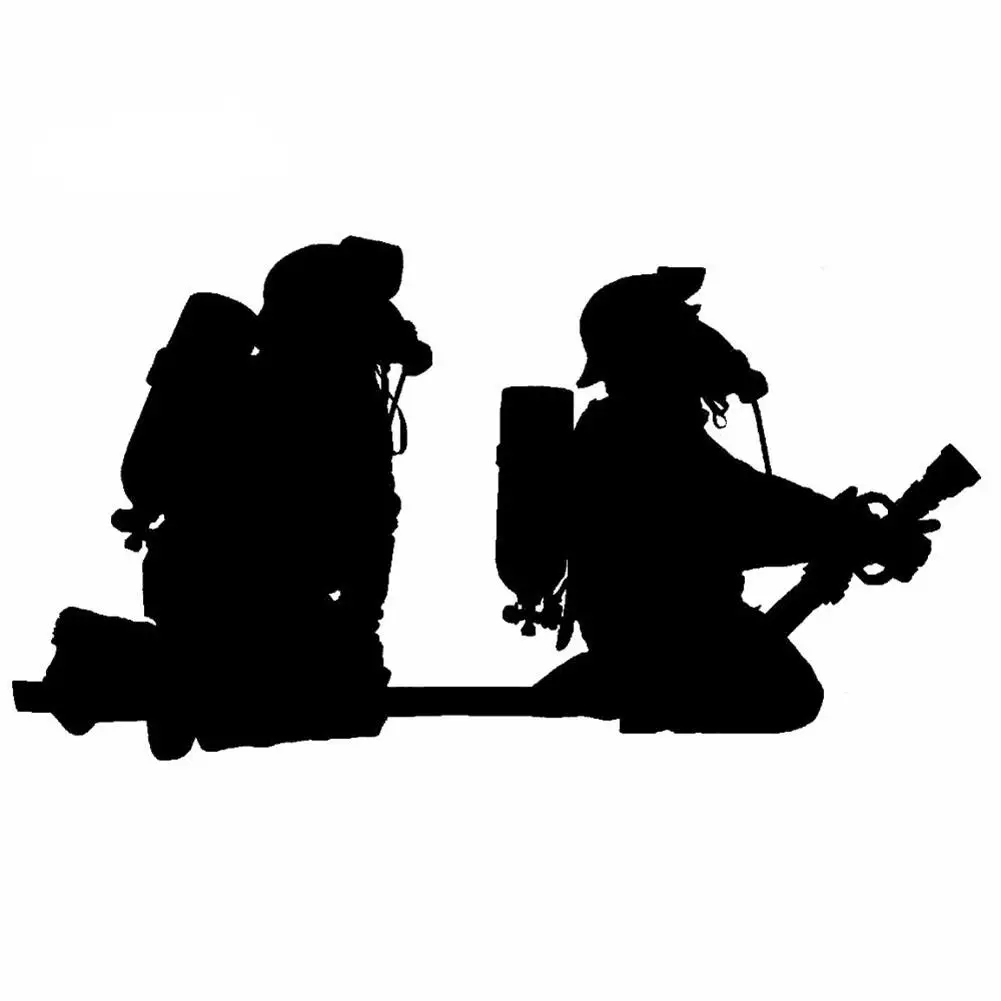 

80% HOT SALESï¼ï¼ï¼New Arrival Cartoon Fireman Firefighter Pattern Night Reflective PET Funny Car Sticker Decal