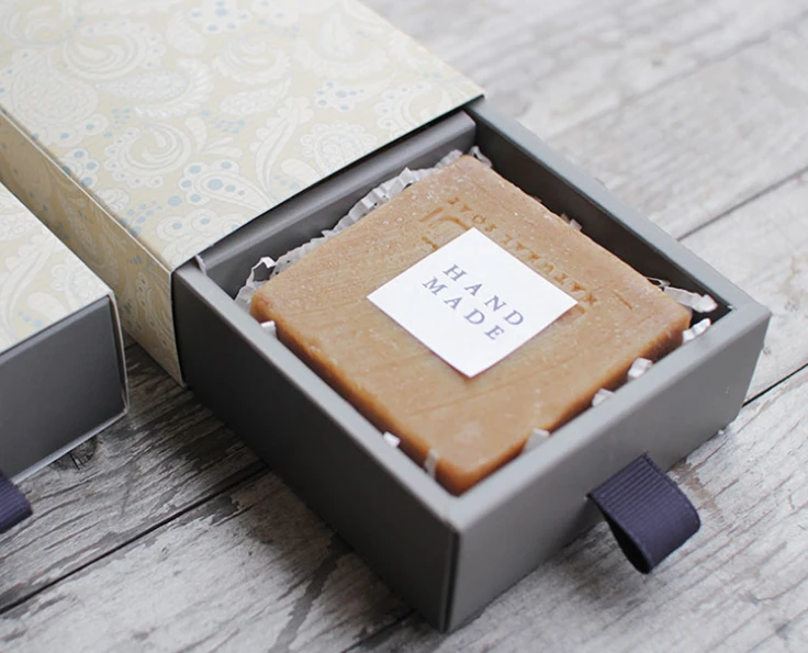 

High Quality Handmade Soap Boxes,Elegant soap packaging box made of recycled kraft paper ---PX1071