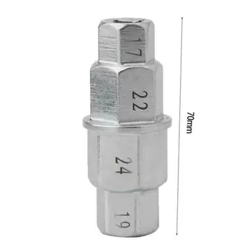

Portable Hex Axle 17mm-24mm Sport 1pc Motorcycle Silver 45# Steel Socket