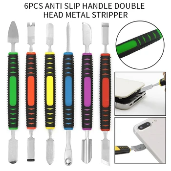 

6pcs/set Prying Opening Repair Tool kit For Mobile Phone Notebook Dual Heads Metal Spudger Hand Tools Sets Crowbar