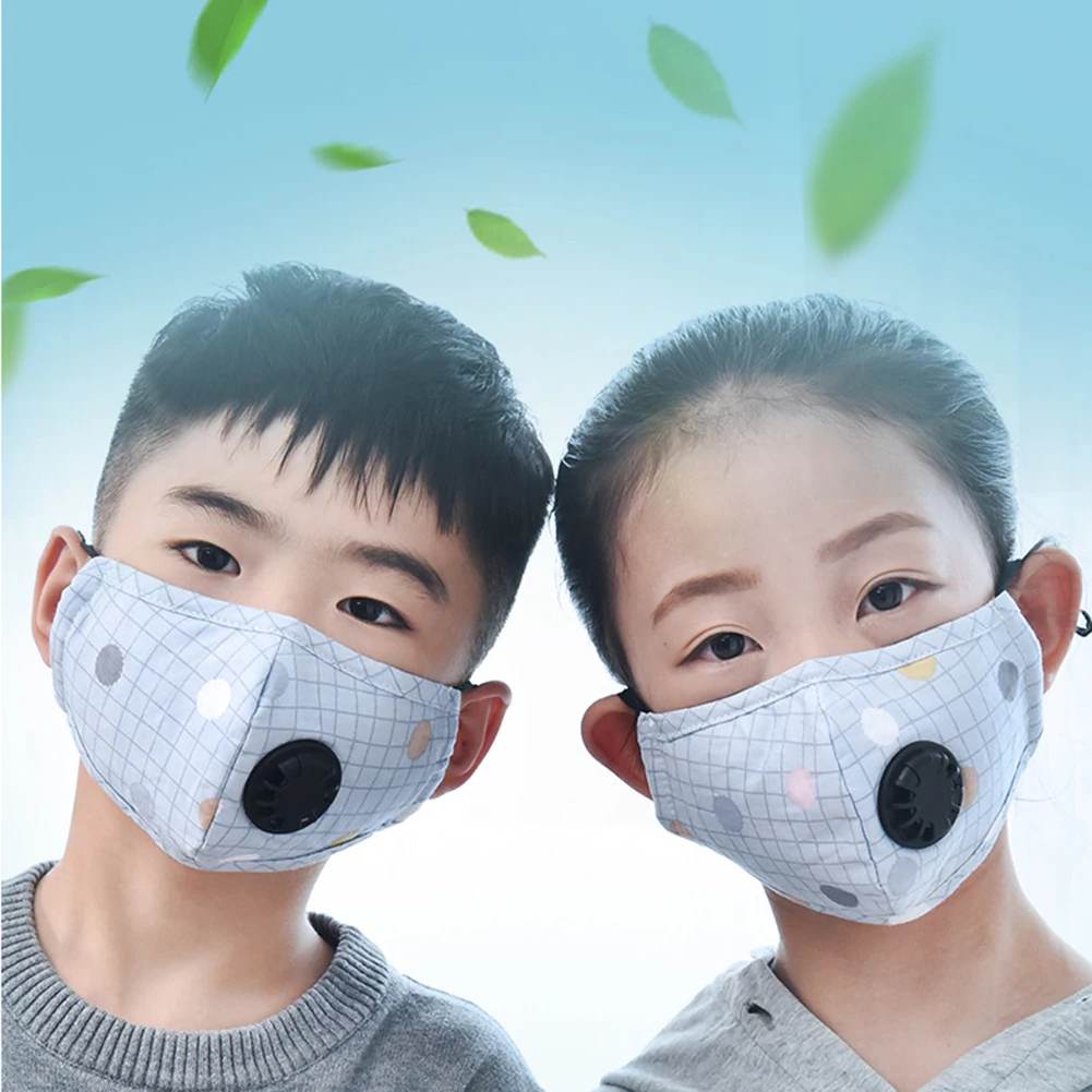PM2.5 дети Анти Пыль рот маска угольный фильтр с дыхательным клапаном маски для лица дропшиппинг