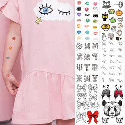 Waterproof Temporary Tattoo Sticker Cartoon Cute Little Mini Stamp Arm Face Hand Fake Tatoo Boy Girl Child Tattoos Body Art 2021