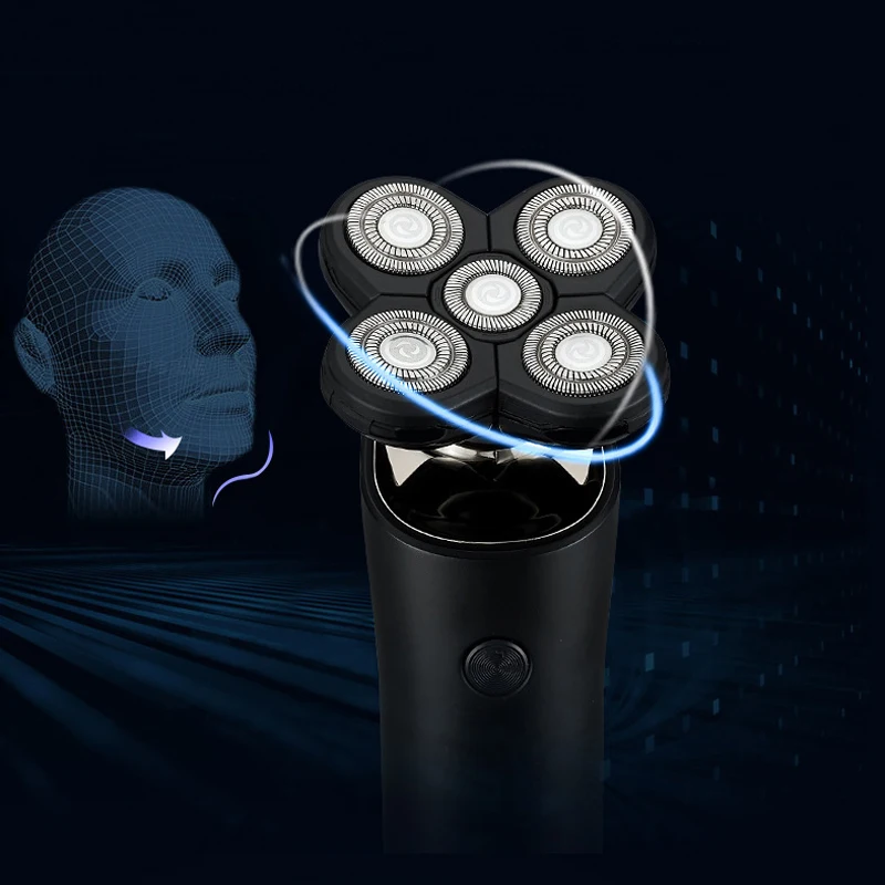 Surker 4 в 1 USB перезаряжаемая электробритва, бритва, триммер для носа, триммер для лица, электрический триммер для бритья бороды, моющийся