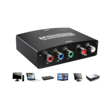 

1080P HDMI to RGB Component 5 RCA YPbPr Video and R/L audio Adapter Converter