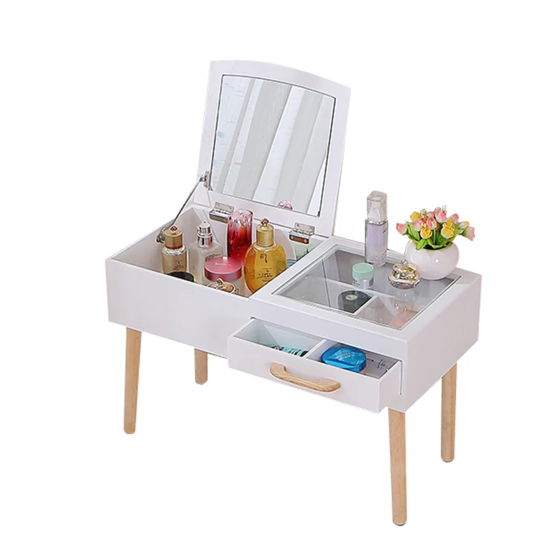 

Ins Nordic window dresser economical multi-functional small apartment bedroom dressing table simple