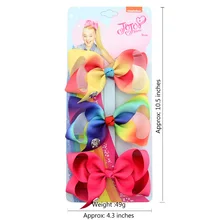 Детские украшения для волос, набор JOJO, Подвернутый цветок, 3 цвета, одна карта, заколка-бабочка, детский головной убор 905