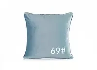 Light Blue Новинка, современный модный дизайн, чистый синий яркий цвет, Бархатная подушка для дивана, автомобиля, дома, декоративная Бархатная подушка, наволочка - Цвет: Light Blue