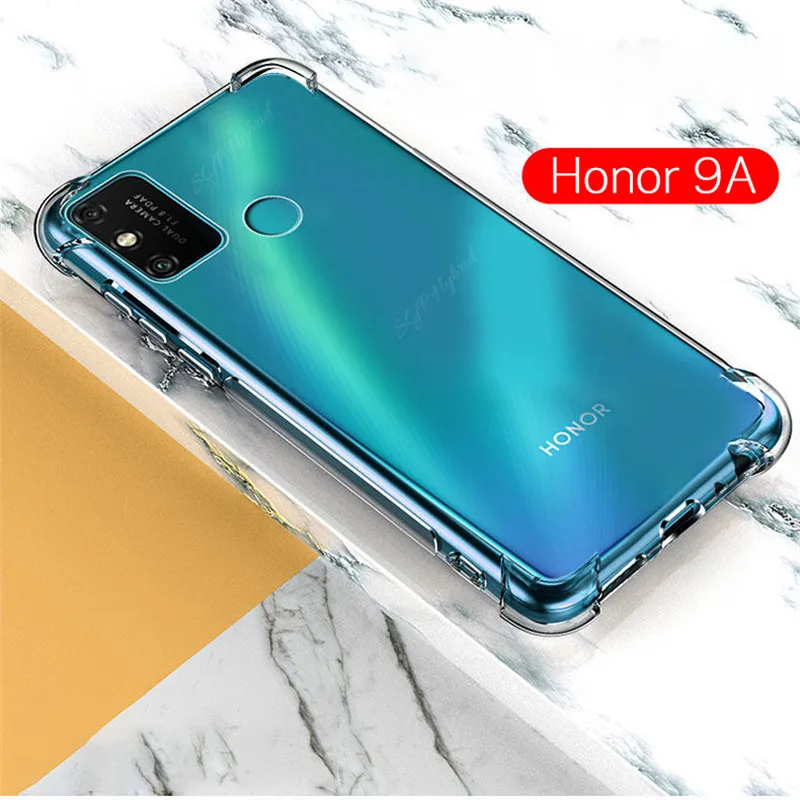 Прозрачный чехол с подушкой безопасности для телефона huawei honor 9a 2020 мягкий