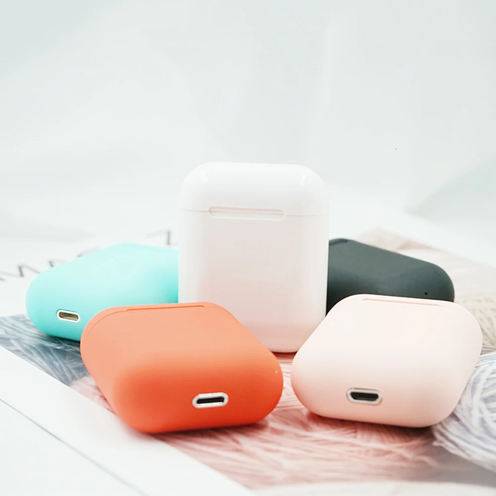 Farbe I12 TWS Drahtlose Bluetooth Kopfhörer Bluetooth 5,0 Kopfhörer Wireless Headset Sport Touch Control Mini Kopfhörer Ohrhörer