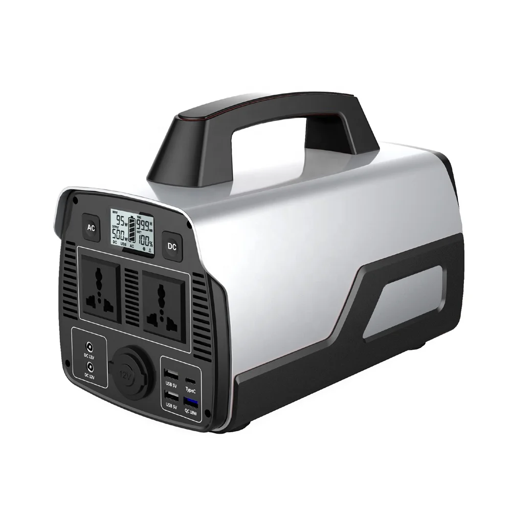 Outdoor Mobile Portable Power Supply Ac Solar Bank 300w 500w 1000w Station for Laptop/camping |