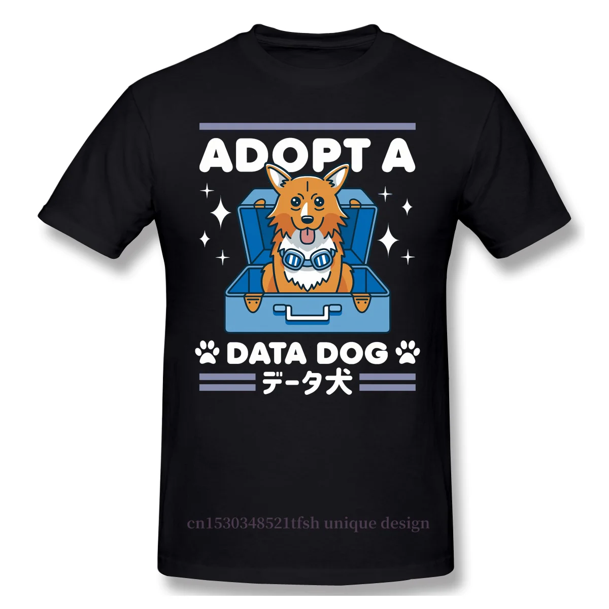 Высококачественная Мужская черная футболка Corgi Kwaii с забавными собаками смешным