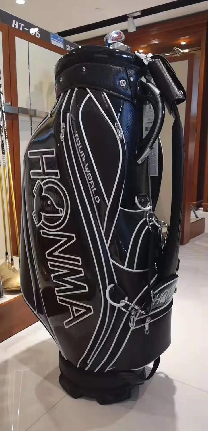 Новая сумка для гольфа HONMA, сумка для клюшек для гольфа на выбор, 9 дюймов, стандартная сумка для гольфа, стандартная шариковая посылка, сумка для гольфа - Цвет: Черный