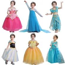 Карнавальный костюм на Хэллоуин; платье принцессы для девочек; нарядные Детские платья для девочек; вечерние платья для детей; платье для выпускного вечера