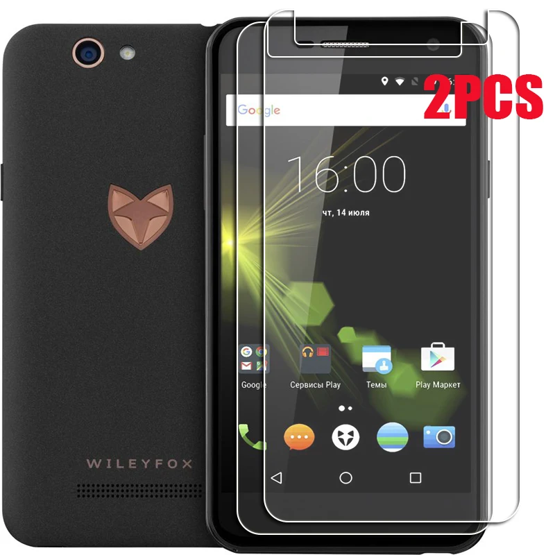 2 шт. для Wileyfox Spark + закаленное стекло высокой четкости Защитная пленка экрана Plus |