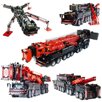 

In stock Version MOC RC Power Function Crane LTM11200 fit for 20920 Technic Motor MOC-20920 kits Building Blocks Bricks DIY Toy