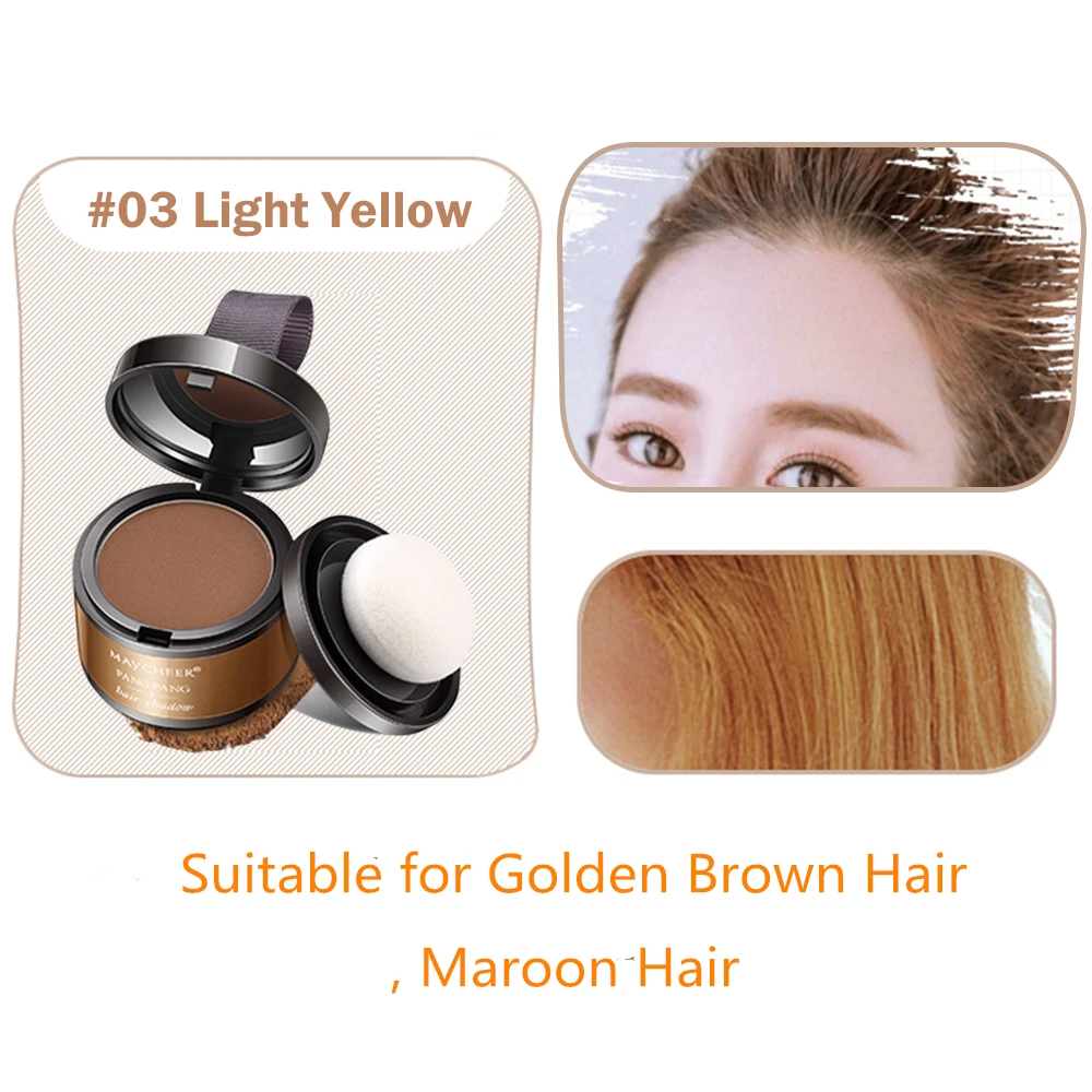 Temporary Hair Dye Powder Hair Fluffy Concealer Hair Color Stick Root Cover Up Modify Baldness Disposable Dyeing Hairline Tool