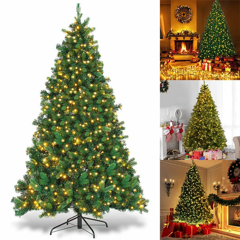 

Christmas Tree Artificial Decoration LED Light with Solid Metal Legs for Home Party NIN889