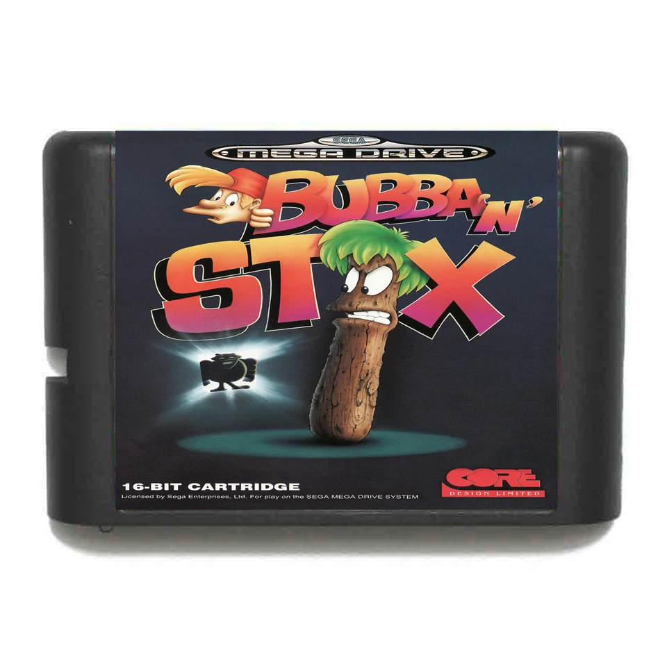 Bubba и Stix 16 бит MD игровая карта для sega Mega Drive для Genesis