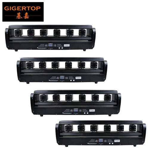 Gigertop TP-E39 6 головы Стадия вращения Перемещение лазерной головки Красный цвет луч эффект индивидуальный контроль для дискотеки бар Вечерние - Цвет: 4
