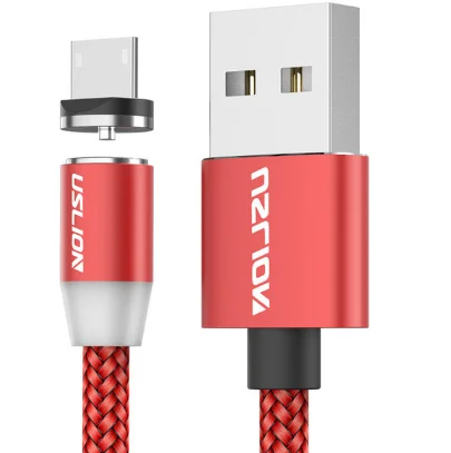 red Micro 3 в 1 Магнитный всасывающий Кабель зарядного устройства Магнитный шнур 1 м все микро-usb для устройств на аndroid type C кабель IOS для samsung LG 10 шт. оптом - Цвет: red Micro