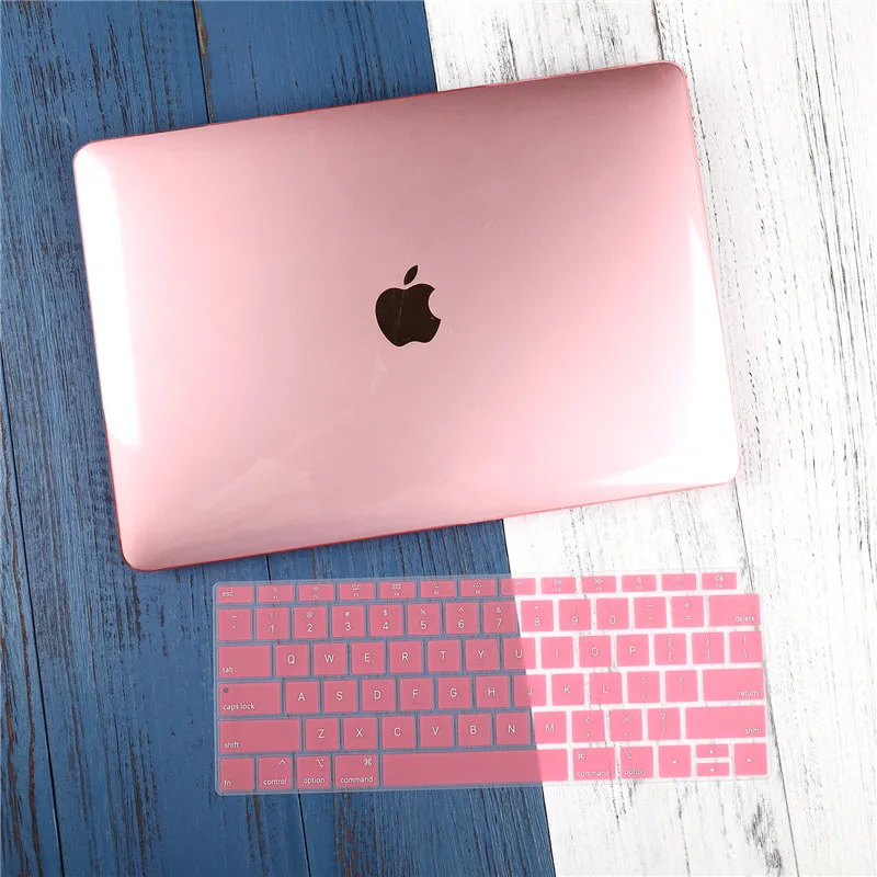 Crystal pink Для Macbook Air 13 Чехол A1932 новейшая версия Жесткий кристально чистый матовый чехол для ноутбука MacBook air 1" дюймов 13 дюймов retina дисплей - Цвет: Crystal pink