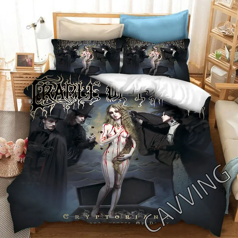 Cradle of Filth Band  3D Printed Bedding Set Duvet Covers & Pillow Cases Comforter Quilt Cover (US/EU/AU Sizes)  H01 