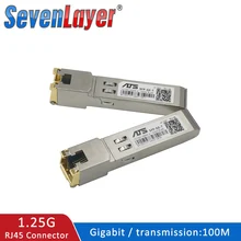 Sfp Module RJ45 10/100/1000 Connector Sfp Koper RJ45 Sfp Poort Compatibel Met Cisco/Mikrotik Gigabit Ethernet Switch