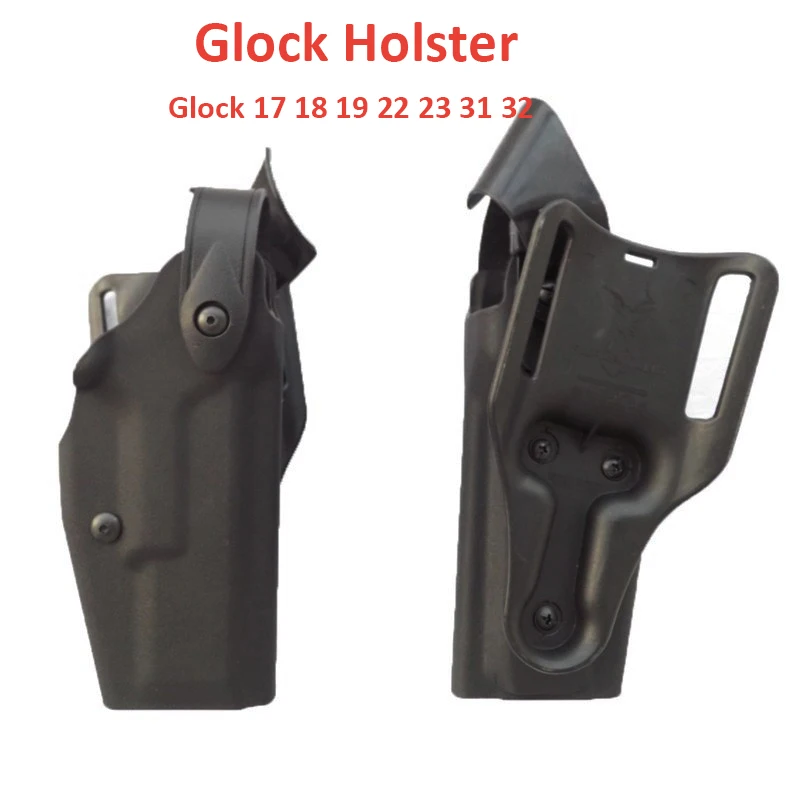 Glock Military Police Army Gun Holster Tactical Hunting Gun Case Glock 17 19 22 23 31 32 Airsoft Paintbant Gun Pouch Right Hand tactical multi slip elastic drop leg thigh strap for universal gun holster qls 19 22 glock 17 m9 airsoft hunting accessories