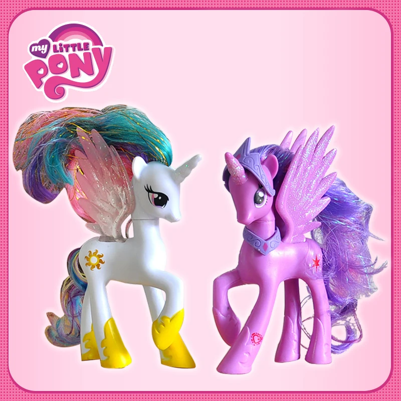 Игрушки My little pony куклы милые 14 см Единорог ПВХ маленький пони лошадь игрушка