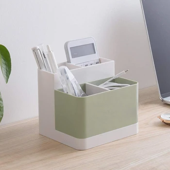 

Storage Box,Desktop Storage Organizer Pencil Case Card Holder Box Container for Desk, Office Supplies, Vanity Table