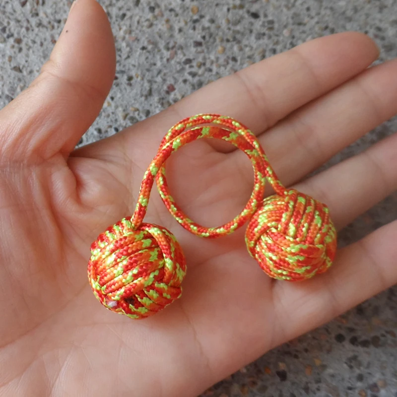 

Umbrella Rope Braided Baole Beads Monkey Fist Knot Begleri Ball Fingertip Decompression Sports Yo-yo Ball Type