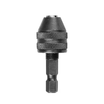 

newNewest0.5-4mm Hand Clamping Snap-out Keyless Chuck Drill with Quick Change 1/4" Hex Shank Adapter for Electric Screwdriver