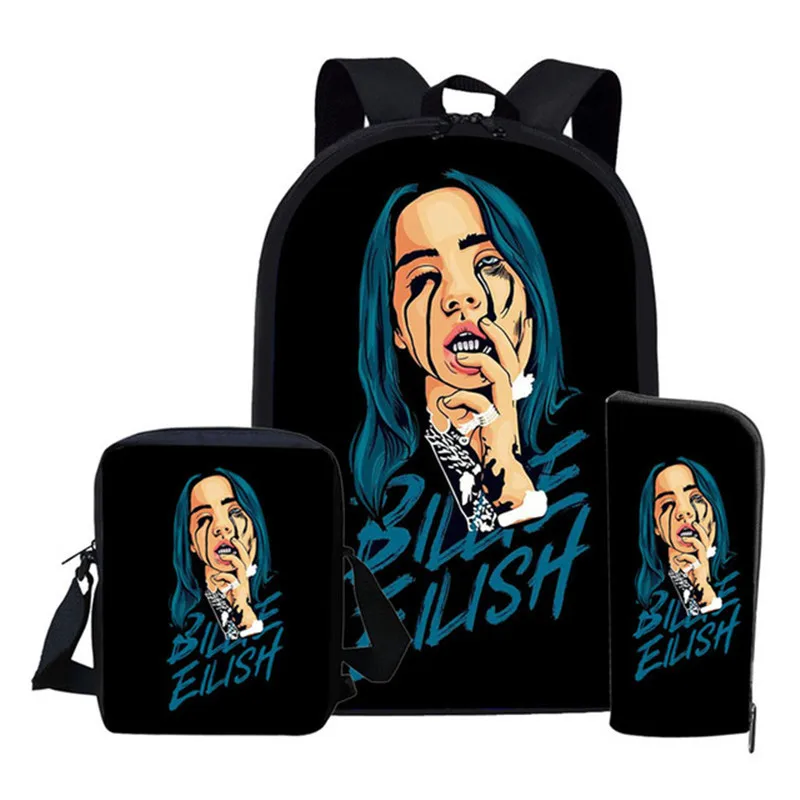 3 (4)CED Coloranimal Billie Eilish школьный рюкзак Набор для девочек-подростков школьная сумка американская африканская королева рюкзак для школьников - Цвет: 3 (4)CED