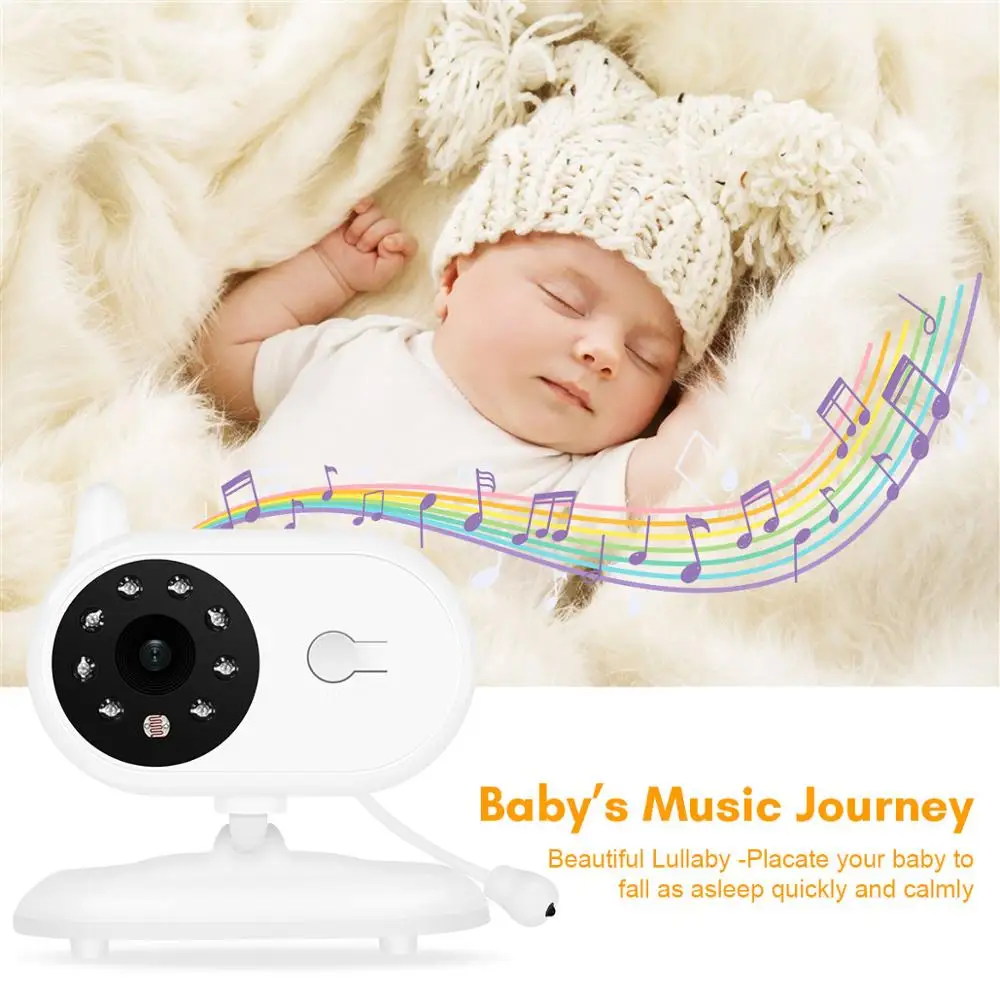 Babyphone Baby Camera Wireless 3.5Inch LCD Screen Audio Video Baby Monitor Radio Nanny Music Interc