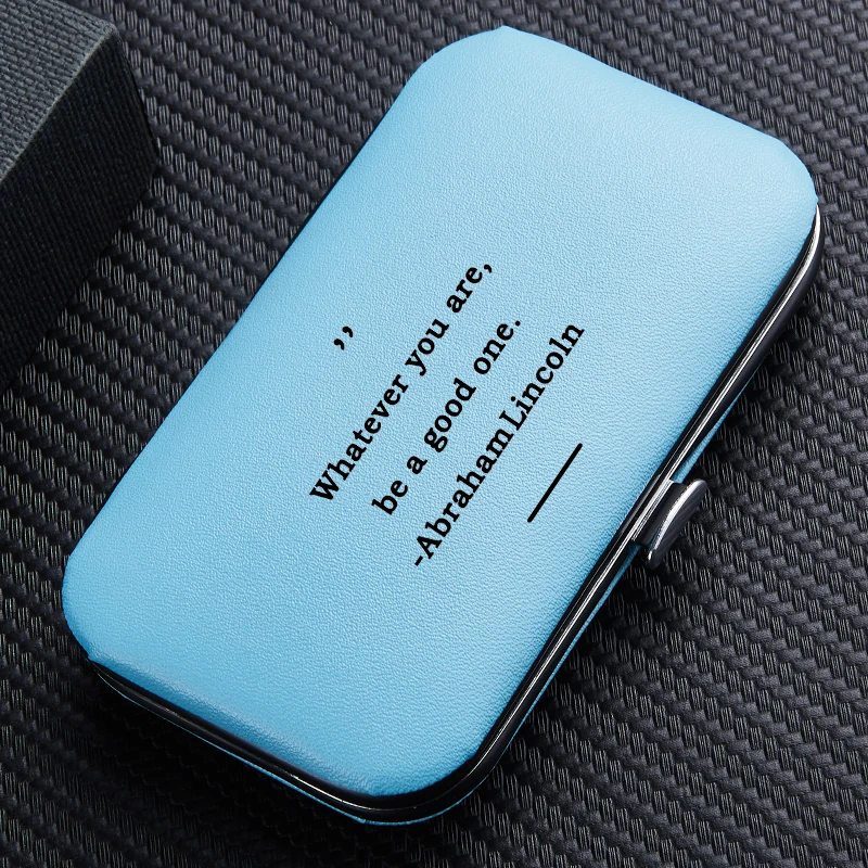 8627 Blue 7 шт./компл. Портативный путешествия Нержавеющая сталь кусачки для ногтей набор профессиональных щипчики для ухода за когтями высокое качество маникюр ногтей резак набор инструментов - Цвет: 8627 Blue