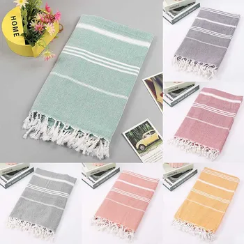 

2018 New Turkish Hammam Peshtemal Pestemal 100% Cotton Bath Towel Gift Spa Gym Yoga Beach 100X180cm