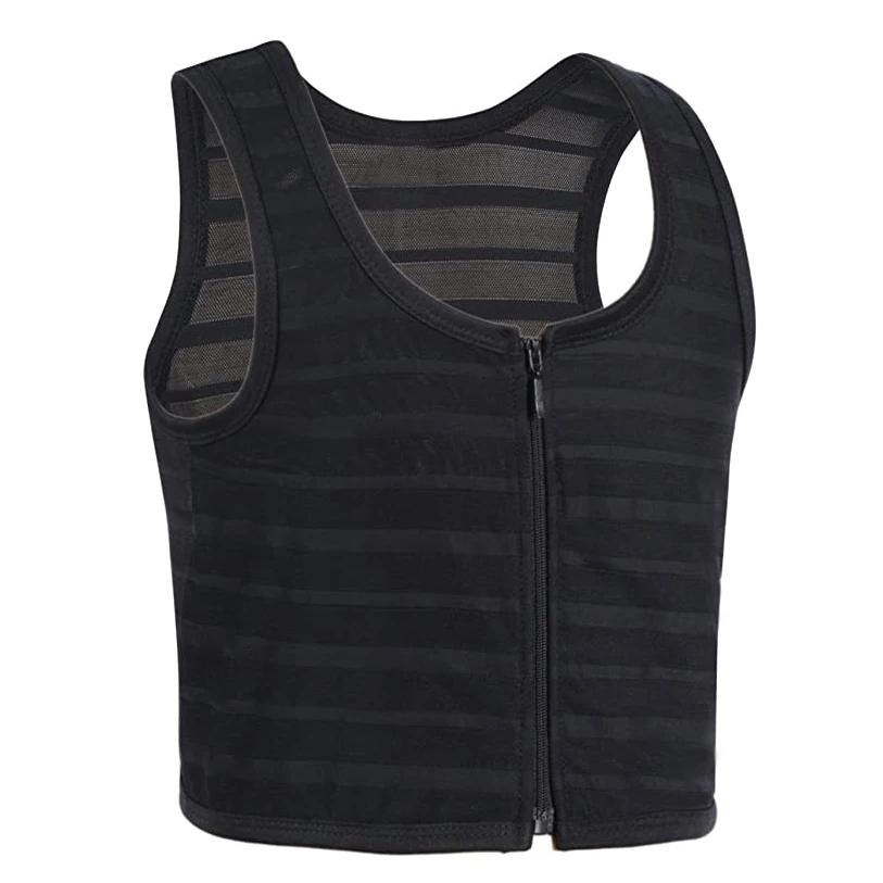 Breathable Mesh Bandage Bra Tank Tops Chest Binder Flatten Breast Breathable Mesh Bandage Bra Tank Tops Chest Binder Flatten Breast