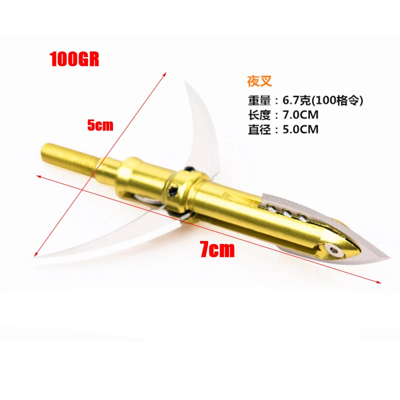 1 шт. Broadheads 100gn-150gn наконечники для стрел головки для стрельбы из лука охота применяются к блочному лук арбалет