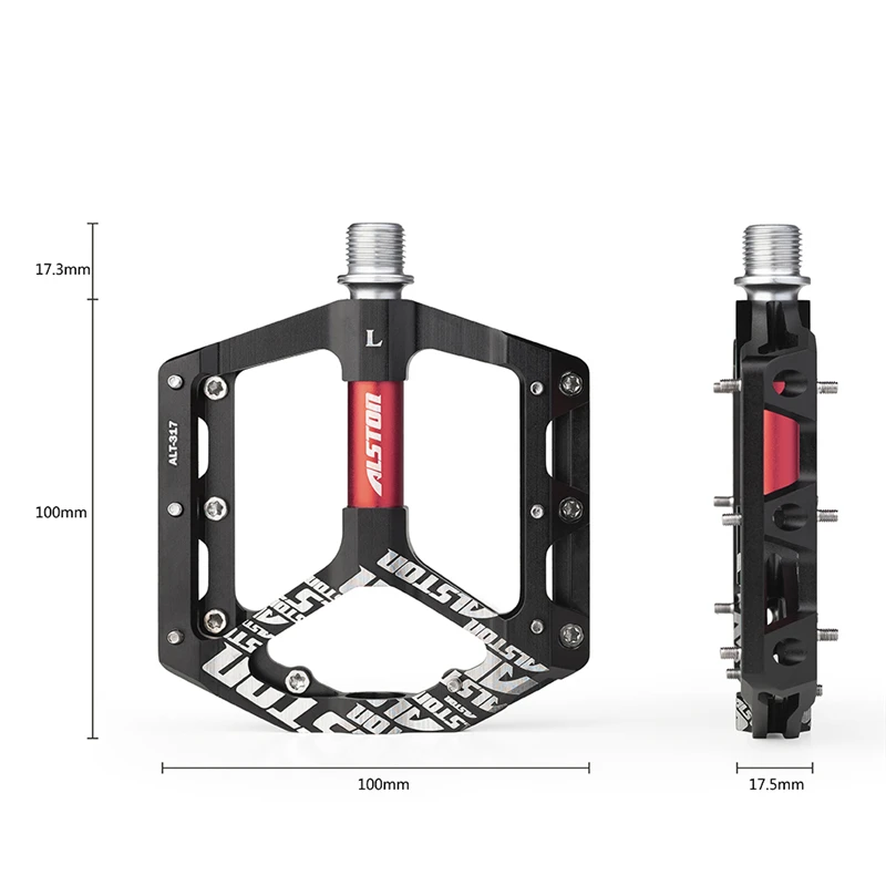 Alston Нескользящие педали для горного велосипеда, ультра сильные красочные Cr-Mo CNC Обработанные 9/1" 3 герметичные подшипники для дорожного BMX MTB Fixie Bik