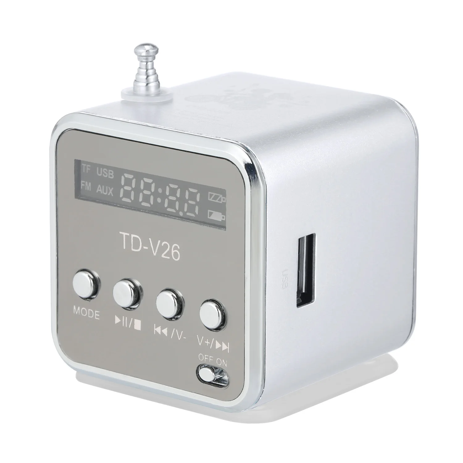 Portable Speaker 3.5mm Wired Mini MP3 Player FM Radio Music Amplifier Support TF Card U Disk Loudspeaker for DVD Laptop
