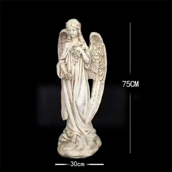 

75CM European Creative Angel Statue of Liberty Art Sculpture FRP Crafts Home Decoration Accessories Wedding Decoration A912