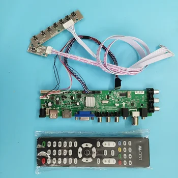 

Kit For LP156WF1-TLF3 remote Signal TV LVDS USB HDMI VGA AV LED DVB-T DVB-T2 15.6" 1920X1080 40pin controller board digital