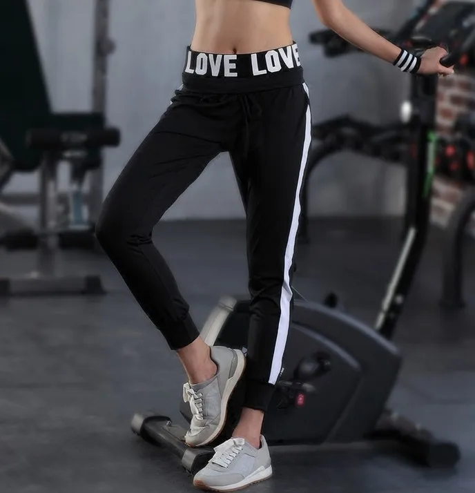 

Autumn Athletic Pants WOMEN'S Pants Running Fitness Large Size Loose-Fit Skinny Harem Pants Sub-Casual Closing Quick-Dry Sweatpa