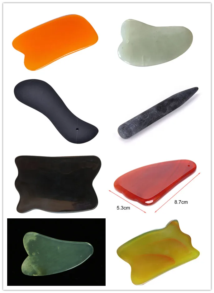 NEW   Natural Stone Massage guasha Stick Board Health Care Guasha Tool Body Massage