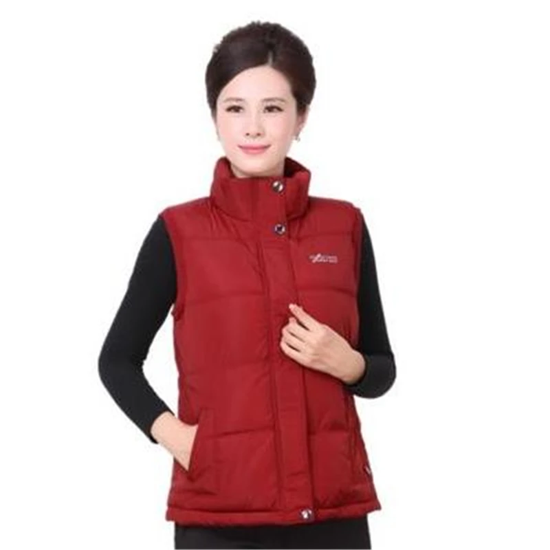 

Plus Size Spring Thick Down Vests Female Oversize Autumn Warm Down Vest Women Bas Waistcoat Abajo Jackets Woman Abajo Parkas