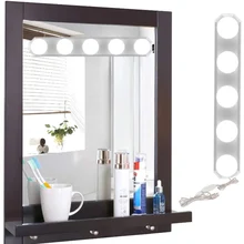 Светодиодный зеркальный светильник студия присоска USB макияж группа ламп настольная лампа для ванной S7#5