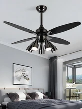  Fashion Ceiling Chandelier With Fan And Light Spot Lamp 220 V E27 Bulbs Spots Remote Control AC Livingroom Bedroom Pendant Lamps 