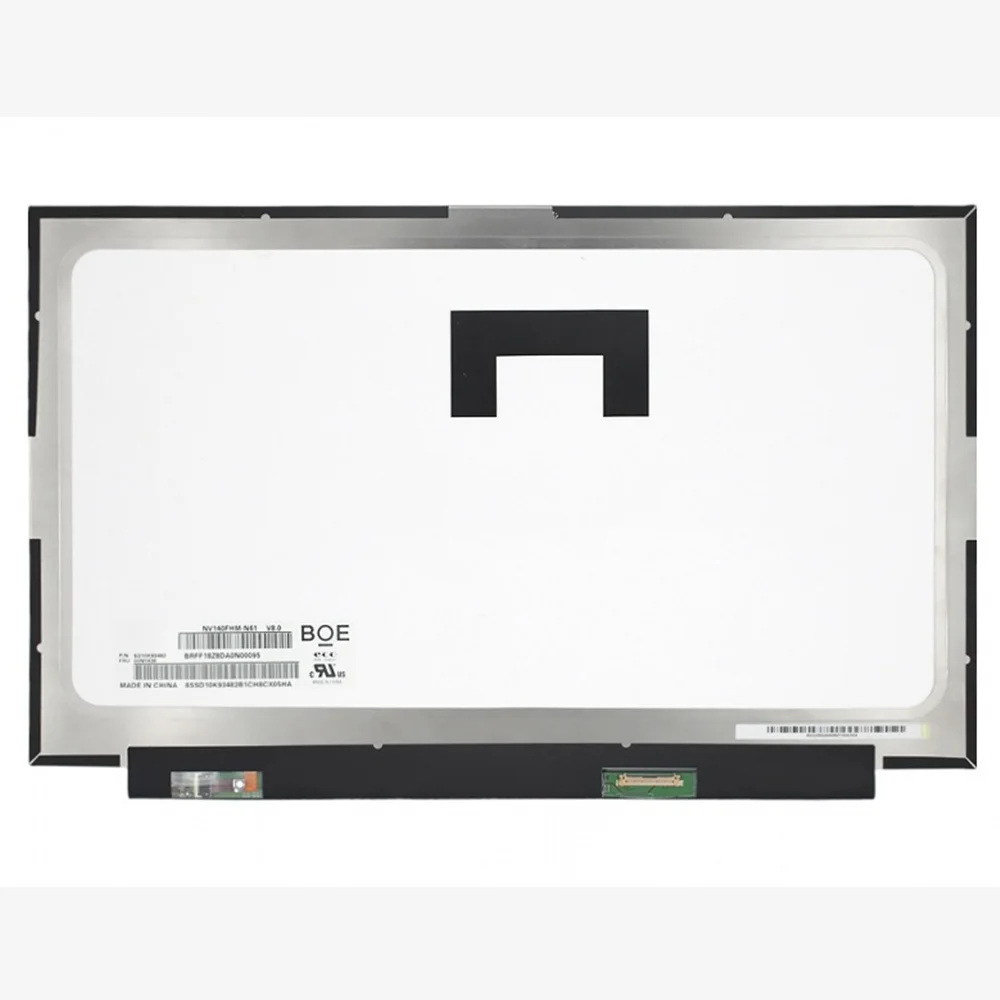 Polegada Nv140fhm-n61 V8.0 Nv140fhm N61 para Boe Boe06df p n: Sd10k93482 Fru: 00ny436 Edp 30pin 60hz Tela Lcd Fhd 14 Tela de LCD do laptop - Imagem 3