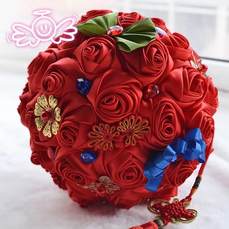 Винно-красная брошь "Роза" Свадебные букеты de mariage полиэстер букеты невесты жемчужные цветы на заказ brylup bukett
