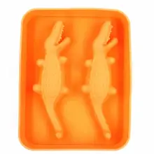 Силиконовые 3D формы для льда в форме крокодила, поднос для мороженого, вечерние поддоны формы для напитков, кухонный барный инструмент